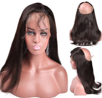 China 360 Lace Frontal Wig Pre Plucked Hairline Bleached Knots 150% Density Brazilian Lace Front Wigs With Baby Hair Lace Front Human Hair Wigs For Women for sale