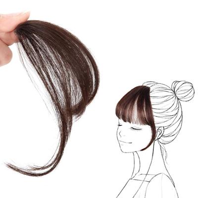 China Clip-in Bangs Shape Real Natural Hair Bangs One Piece Clip In Bangs Hair Extensions For Women for sale