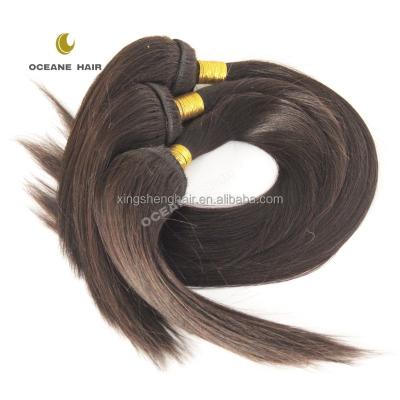 China Crochet braid hair weft extension free shedding crochet double tangle weft pulled intact cuticle hair 100 percent free braid hair for sale