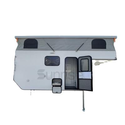 China Travel Trailer Australia Pickup Caravan Slide On Box Truck Pop Up Camper Bed Lift Fiberglass Camper Shell Flatbed Camper for sale