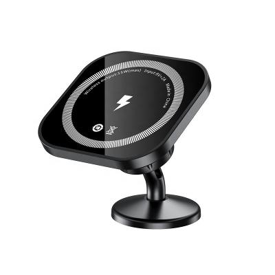 China Smart Mobile Phone Discount Qi Wireless Auto Charger 15w For Car Magnetic Wireless Mount Car Charger Wireless Mount for sale