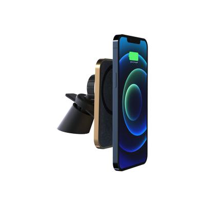 China NEWQI Devices Qi-enabled Fast Magnetic Car Wireless Charger for sale