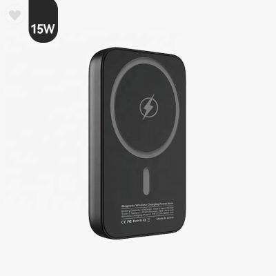 China Portable Power Bank Most Popular Slim Portable Fast Wireless Magnetic Charging Type C Power Charger Qi 20W QC 5000mAh 3.0 USB Bank for sale