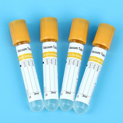 China Materials Gold Principal 16*100mm 4ml 7ml Vacuum SST Medical Simple Blood Collection Test Tube With Serum Separating Gel Clotted Activator for sale