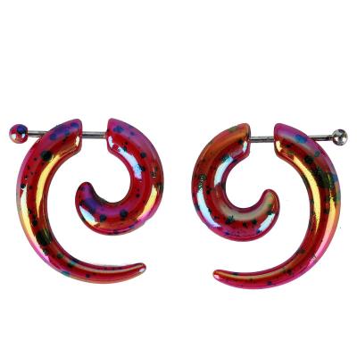 China FASHIONABLE Snail Shaped Acrylic Body Auriculae Ear Lobes Ear Tunnel Piercing Jewelry for sale