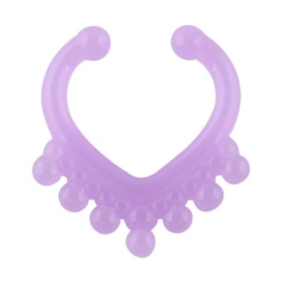 China Fashion Jewelry Fashion Jewelry Nose Ring Acrylic Luminous Body Piercing Nose Ring for sale