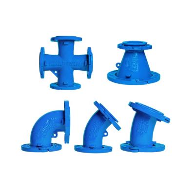 China Double Ductile Iron GGG50 / ASTM A536 Ductile Iron Loosening Flanged Pipe Fittings For PVC Pipes for sale