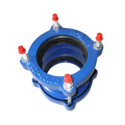 China Hotels Pipe Joint Easy To Install Ductile Iron Universal Flexible Coupling For PVC Pipe for sale