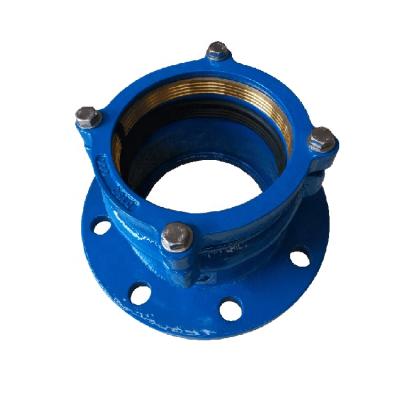 China GGG50/ASTM A536 DN50-DN300 Ductile Iron Malleable Iron Strain Clamp Adapters For PE Pipe for sale