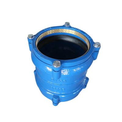 China Hotels ISO2531 , EN545 Ductile Iron Body PE Adapter Restrained Joint Coupling For HDPE Pipes for sale