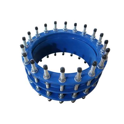 China GGG50 / ASTM A536 Larger Diameter Cast Iron Malleable Epoxy Coated Double Flanged Dismantling Joint For Water Supply Pipe Line for sale