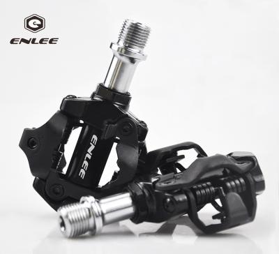 China Enlee Anti-Slip Hot Sale Aluminum Alloy MTB Mountain Bike Road Bicycle Ultralight Self Locking Bike Pedals for sale