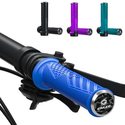 China 2021 Enlee Ultralight Plastic Auto Lock Grips Bike Handlebar Grip for mtb bicycle for sale