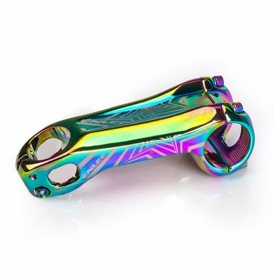 China Enlee Rainbow Aluminum Alloy Lightweight Bicycle Stem 31.8*80mm 20 Degree Mountain Road Bike Stem for sale