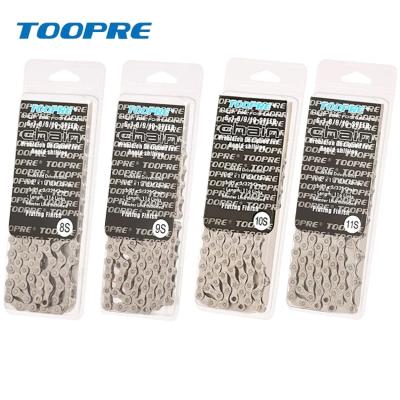 China Toopre Durable Silver Mountain Bike Chain 6-7-8/9/10/11/12 Speed ​​Bicycle Chain For Recycling for sale