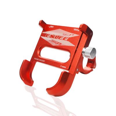 China ENLEE Aluminum Alloy Road Mountain Bike Bicycle Handlebar Clip Adjustable Holder Rotating Phone Holder for sale