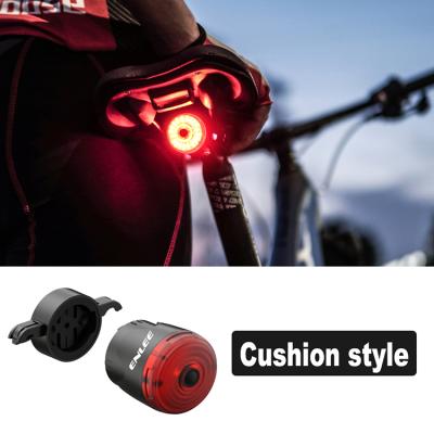 China 2021 Hot Sale Aluminum Alloy+ABS Enlee Aluminum Super Bright Cycle Rear Light Smart Bicycle Brake Tail Light for sale