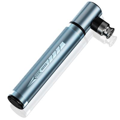 China Mini Enlee Portable Silver/Black Mini Air Bicycle Pump MTB 130 PSI Bike Pump for sale