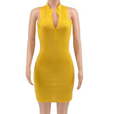 China Wholesale Anti-wrinkle XM casual tight dress 2021 summer and autumn summer one-piece one-piece sexy club women's clothing for sale