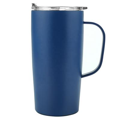 China Single Wall 500ML&750ML Business Sisposable Thermal Mug Eco-friendly Double Wall Vacuum Insulated 304 Stainless Steel Beer Mugs for sale