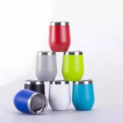 China Free Sample Stored Double Layer Stainless Steel Powder Coating Vacuum Coffee Handle Eco Friendly Reusable Mug for sale