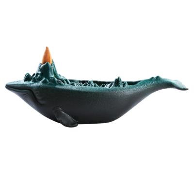 China New Design Incense Chinese Hot Sale Whale Censer Home and Office Decoration Backflow Incense Holder for sale