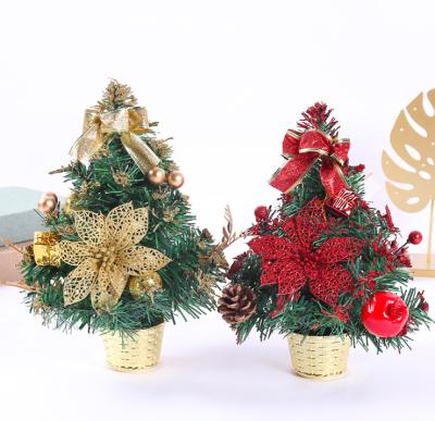 China Factory Wholesale Mini Christmas Tree 30cm Office Christmas Home Decoration Artificial Christmas Decorations for sale