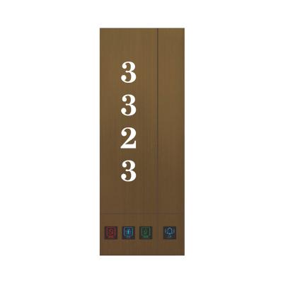 China Smart Security Customized Number Signs Door Plate Touch Screen Hotel Electronic Door Plate With Room Number for sale