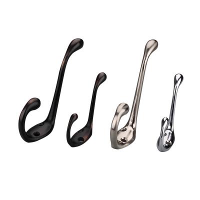 China Plating Furniture Hardware Garment Rack Drop Metal Coat Home Use Clothes Hook Metal Hooks Hanger For Clothes Hidden Wall for sale