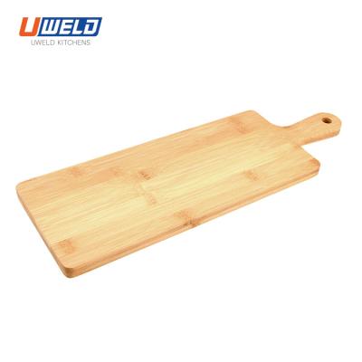 China Sustainable Kitchens Bamboo Cutting Board Uweld Bamboo Chopper for sale