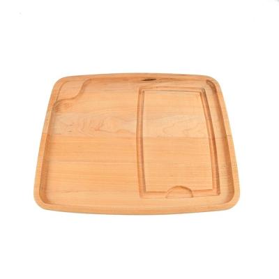 China Steak Board Maple Serving Plate Wooden Cheese Cutting Board Sustainable Bread Board for sale