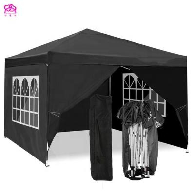 China Advertising 10*10FT Display Gazebo Outdoor Noise Up Beach Canopy For Party, 3*3m Canopy Tent With Side Wall And Noise Proof Function wheel bag water for sale