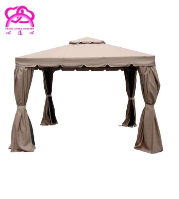 China Modern Furniture 10ftX10ft Soyag Roma Gazebo With Aluminum Roof Hardtop Gazebo Mosquito Netting for sale