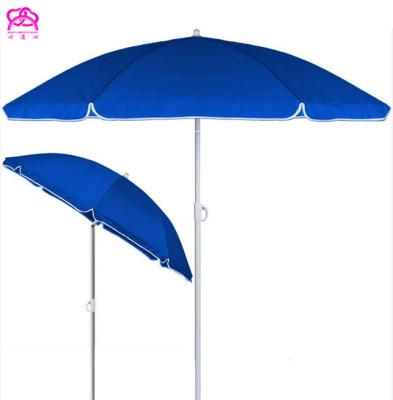 China 2.2m/2.4m Contemporary Beach Umbrella Tent with Stand and Anchor, Beach Umbrella Amazon Shade with Custom Logo Oxford Fabric and Steel Frame for sale