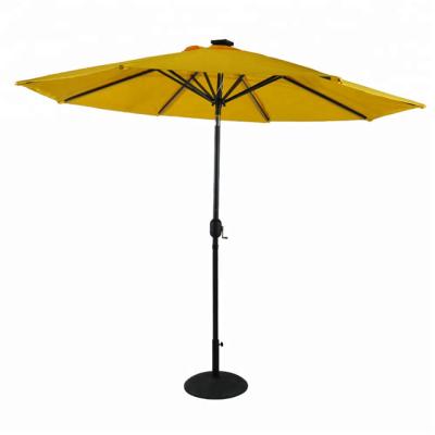 China Modern 10ft Garden Steel Frame Umbrella Parasol With Zinc Tilt, Patio With Crank Large Size Sun Protection UV Coating Garden Parasol for sale