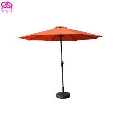 China Traditional Outdoor Garden Patio Umbrella Waterproof 2.7m/3m Tilt and Crank, 9ft/10ft Garden Umbrella with Polyester Saw Cloth Covering for sale