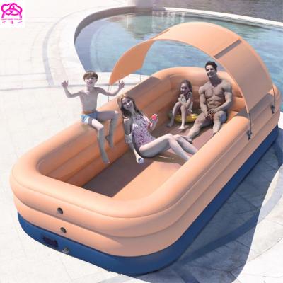 China Hot Sales PVC Children's Thick Inflatable Pool Lounge Filled Swimming Pool Children's Summer Water Home American Party for sale