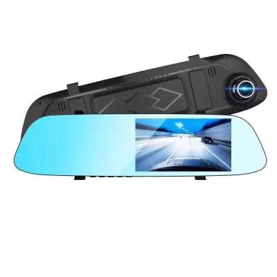 China VCR Car 4.3 Inch Rearview Mirror Lens Car DVR Dual Cameras Full HD 1080P DVR-004 for sale