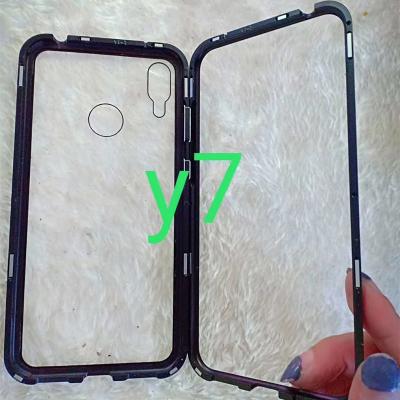 China Anti-drop Metal Case For Huawei Y6 Y9 Y7 Pro 2019 Glasses For Huawei Y7 2019 Magnetic Phone Case for sale