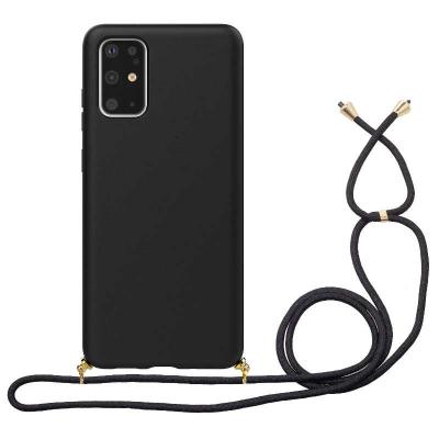 China Protect For Your iPhone Wheat Straw Soft TPU Eco-friendly Biodegradable Phone Case Cover With Lanyard For iPhone 7 8 Plus Max XS XR XS 11 Pro for sale