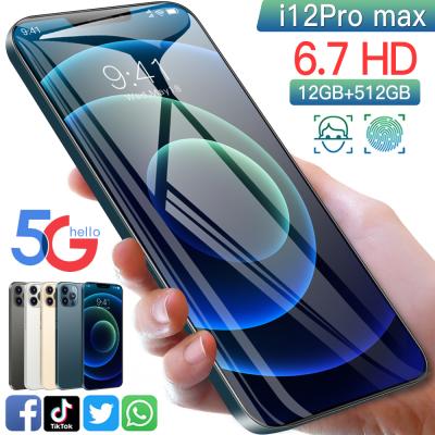 China Wifi Screen Quad Core Smart Phone i12Pro Max Smart Phone Universal Big Dual SIM Card Dual Standby HD Phone for sale