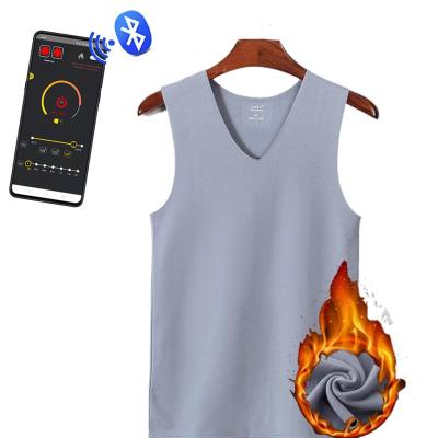 China New Product Sustainable Thermal Underwear Warm Lightweight Fleece Vest Heated Men Invest Unisex Washable for sale