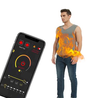 China 2021 Standard Battery NEW Thermal Underwear Heated Usb Charging Smart Heating Vest Heated Vest For Men Rechargeable Washable for sale