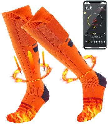 China Factory direct sale soft heated sock socks men heated women heated socks for men remote for sale