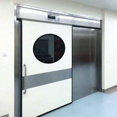 China High End Fire Protection Technology Manufacturing Supply Frameless Aluminum Interior Silent Hospital Metal Doors for sale