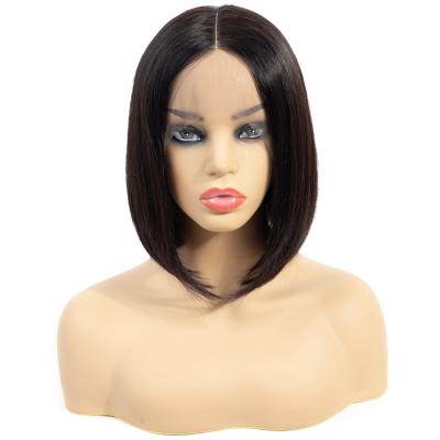 China Raw Indian Lace Front Straight Bob Wigs Hair Vendors Wholesale Straight Short Wigs For Black Women for sale