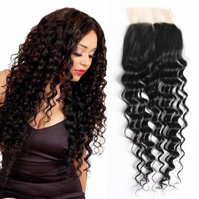 China Raw Curly Hair Front Wigs Vendor Brazilian Unprocessed Remy Hair Fast Shipping Kinky Curly Lace Frontal Closure For Black Women for sale