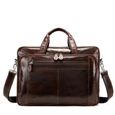 China Luxury GENUINE LEATHER briefcase business briefcase men leather bags for men for sale