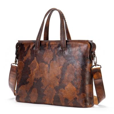 China Hook Lightning Alloy Leather Fabric GENUINE LEATHER Laptop Men Briefcase Portable High Quality Bag for sale