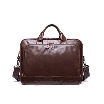 China Hot Selling High Hardness GENUINE LEATHER Men's Zipper Quality Briefcase Designer Bag Men Leather for sale